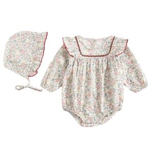 بأكمام طويلة ملابس داخلية طفلة مكسورة الزهور طفلة ملابس الطفل داخلية 210701
