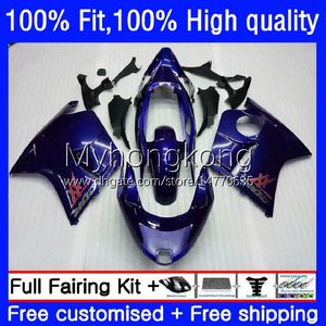 Bodywork Injection For HONDA Blackbird CBR1100XX CBR1100 XX 1996 2007 Body 35No.123 CBR 1100XX 1100 CC XX 96 97 98 99 00 01 02 03 04 05 06 07 OEM Dark blue Fairings Kit