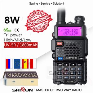 Opzionale 5W 8W UV-5R Walkie Talkie 10 km uv5r walkie-talkie caccia Radio uv 5r Baofeng UV-9R UV-82 UV-8HX UV-XR