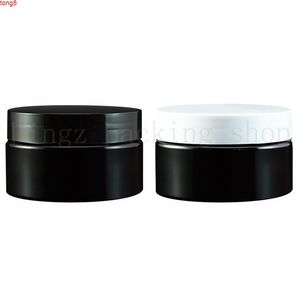 30PCS 100G Plastic black cream jar,cosmetic container,plastic bottle,makeup sample packaginghigh qty