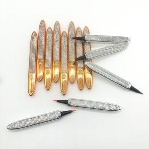 2 em 1 Magic Diamond Bling Glitter Líquido Delineador Caneta Colorido Neon Maquiagem Matte Impermeável Rápido Fast-Seco Compõem Ouro