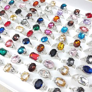 Womens Woman Band Rings For Women Glass Crystal Gemstone Female ring Fashion Antique Vintage Jewelry Bulk 2021 Trend Wholesale