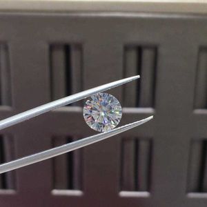 Lösa diamanter 2 karat klarhet D Färg Brilliant Cut Round VVS1 Diamant Test Pavel Loose Moissanite Ädelsten för bröllop H1015