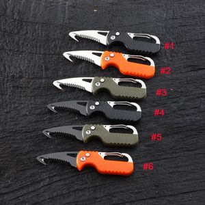 Mini Multifunctional Portable Open Box Knife Outdoor Portable Survival Folding Mountaineering Ring Key Chain Pendant Pocket EDC Tool