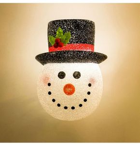 Lamp Covers & Shades Christmas Snowman Porch Light Cover Year 2021 Decorations Wall Lampshade Fits Standard Outdoor Decor