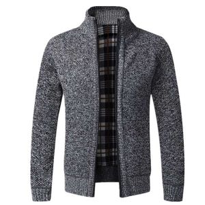 AIOPESON Slim Fit Cardigan Men Stand Collar Casual Outwear Mens Sweater Autumn Winter Business Warm Men Clothing 211102