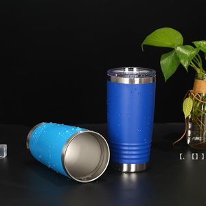 NEW20oz Tumbler Stainless Steel Vacuum Insulated Termos Lid Coffee Beer Large Capacity Sports Water Flask Mugs Thermos Cold SEAWAY RRF12462