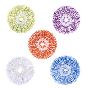 5 Pcs Rotating Pads Replacement Microfiber Spin Mop Head Refills Round Cloth Rag Household Cleaning Tool