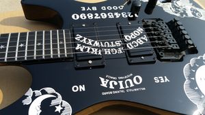 in stock ! black color mahogany body electric guitar ebony fingerboard beautiful and wonderful