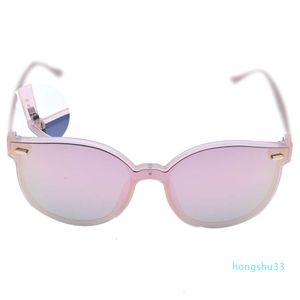 Fashion Sunglasses sunglasses High Quality Custom Italian Round Rimless Rose Gold Mirror Sun Glasses With Rounded Frame