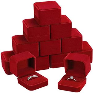 Ringboxen, Ohrring-Anhänger, Schmuckhalter, tragbarer Aufbewahrungskoffer, Geschenkverpackung, Box für Hochzeit, Verlobung, Vitrinen