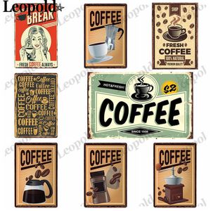Wholesale tin letter signs for sale - Group buy Tin Poster Letter Card Board Wall Art Coffee Machine Metal Sign Vintage Bar Cafe Home Decoration X30Cm1