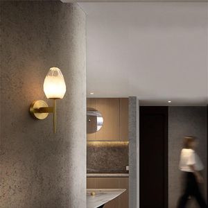 Nordic Crystal Light Lüks Post-Modern Ev Dekorasyon Modeli Oda Oda Showroom Lambası Yaratıcı Kişilik Yatak Odası Başucu Duvar Lambaları