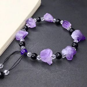 Irregular Natural Energy Stone Handmade Beaded Adjustable Charm Bracelets For Women Men Party Club Jewelry