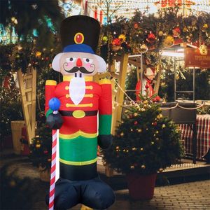 Partijdecoratie m Notenkraker Kerst opblaasbare pop Outdoor Holiday Santa Soldier Daling