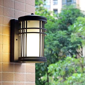 Utomhusväggslampor Hawberry LED Vattentät Cylinder European Home Garden Balkong Retro Lampa Dörr Stairwell Korridor Ljus