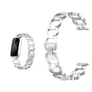 Metal Bilezik Watch Band Fitbit Luxe Yedek Kordonlu Saati için Fitbit Luxe Özel Baskı Paslanmaz Çelik Kayış