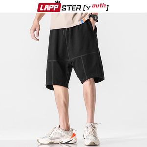 Men's Shorts -Youth Men Cotton Black Sweat 2022 Summer Streetwear Solid Running Basketball Pants Plus Size