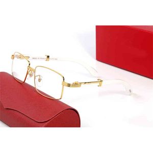 Vintage neue quadratische Brille Vollformat Herren Sonnenbrille randlose Brille für antireflektierende klare Linse verschreibungspflichtige Brillen Französisch