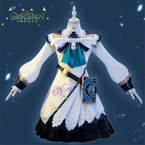 Genshin Impact Cosplay Barbara Costume Halloween Party Anime Game Genshin Impact Barbara Cosplay Dress Outfit Y0903