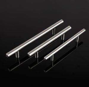 T Type Handles For Cupboard Door Drawer Wardrobe Shoe Cabinet Pulls Stainless Steel 3 Size Universal SN2791