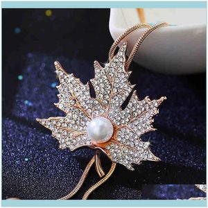 Necklaces & Pendants Jewelry Japanese And Korean Personality Fashion Tassel Pendant Sweater Chain Long Maple Leaf Necklace Temperament Simpl