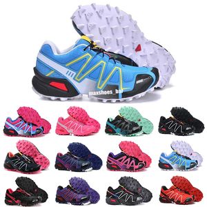 Wholesale trail run shoes resale online - Womens Sneaker s Speedcross III CS Trail Running Shoes High Quality Carmine Triple Black Purple Run Walking Outdoor Casual Trainer A11