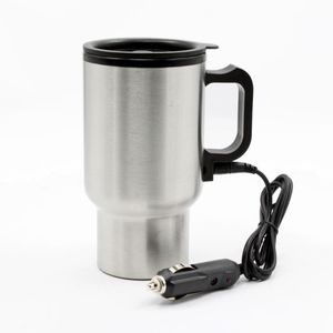 Car Heating Cup Auto 12v Electric Kettle Cars Thermal Heater Cups Boiling Water Bottle Accessories 450ML+ Cable Fans