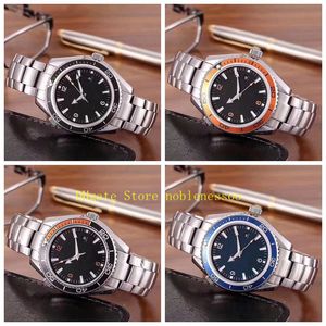 5 Style With Original Box Men's Watches Mens Planet 600M 007 42mm Black Dial Professional Stainless Steel Bracelet Automatic Mechanical Watch Wristwatches