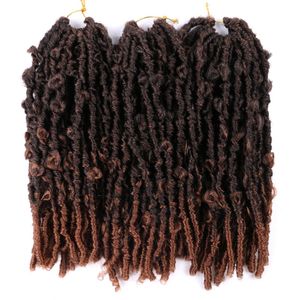 Butterfly Locs Crochet Braids Hair 12 '' 18 '' Distressed 20 Strands / Pack Locks Pre-twist Braiding Pre-Twisted Easy Installera stark snygg topp Ingen skada på huden