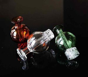 Tre colori Narghilè Acqua Bicchiere Bong Bangers Tappi carb in vetro Impianti petroliferi Cap Accessori per fumatori DCC16