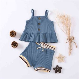 Sommer Kinderkleidung Baby Mädchen Kleidung Anzug Kostüme für Babys Jungen Set 210528