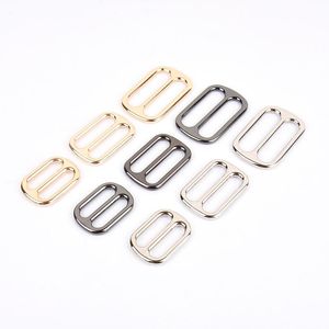 Bag Parts & Accessories Ivoduff 5pcs Metal Tri Glide Slider Buckles Strap Belt Webbing O Ring Bar Adjust LeatherCraft Garment Hardware