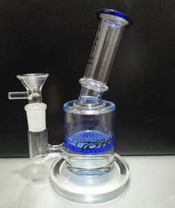 Bong! Cam Bongs Honeycomb PERC DAB Balmumu Yağı Domeless Kuru Herb Buharlaştırıcı Su Borusu Mini Yağ Burner Diegoddshop Satmak