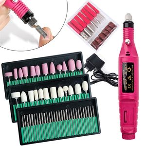 Electric Nail Drill Machine Set Grinding Equipment Mill For Manicure Pedicure Professional Strong Polishing Tool LEHBS P