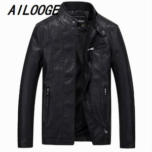 Men's Fur & Faux 2021 Arrive Leather Jacket Men PU Motorcycle Plus Size Formal Casual Slim Fit Biker Jackets Man