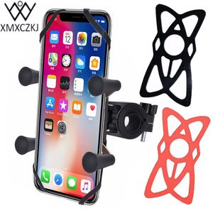 XMXCZKJ Bike Motorcycle Handlebar Mount Holder Mobile Cell Phone Stand Support Smartphone Accessories