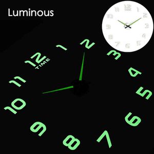 27 Different Designs Luminous Wall Clock ClocksModern Design Watch Wall Digital Large Big3D DIY Fashion Saat Reloj Horloge klok H1230