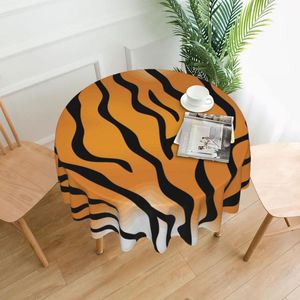 Table Cloth Rural Style Zebra Pattern Tablecloth Cotton Linen Washable El Banquet For Family Party Cover