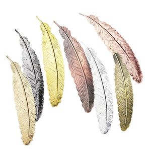 Bookmark Creative Silver Gold Color Metal Feather Chinese Style Vintage Marker Nice Cool Book Markers School Supplies