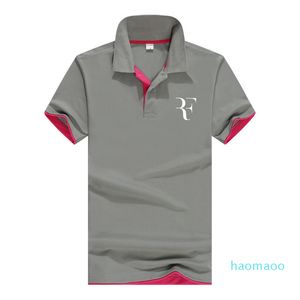 Summer Fashion Roger Federer Perfect Logo stampato Polo Rf New Men Polo sociale di alta qualità Polo per donna e uomo