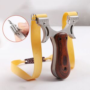 Powerful Slingshot Hunting High Quality Stainless steel Rubber Band Outdoor High Precision Shooting Slingshot