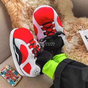 Basketball Slipper Winter Slippers Women Sneaker Home Men/Women House Floor Sliders Funny Indoor Slides 36-43