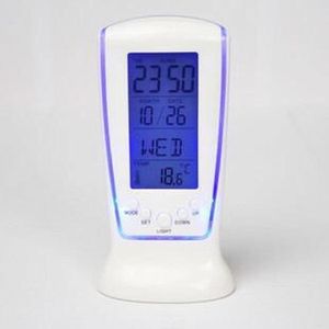 Desk Table Clocks Digital Calendar Temperature LED Alarm Clock With Blue Back Light Electronic Time