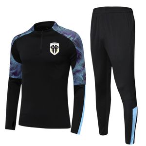 Angers SCO Dzieci Rozmiar 4xs do 2XL Running Dress Ustawia Mężczyźni Outdoor Football Garnitury Strona główna Zestawy Kurtki Pant Sportswear Hiking Soccer Training Suit