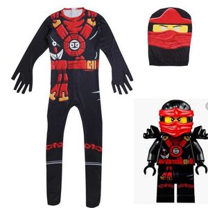 Costume da Ninja Costumi per ragazzi Bambini Fancy Party Dress Up Carnevale Costume di Halloween per bambini Ninja Cosplay Tuta da supereroe Q0910