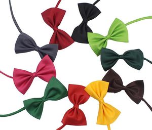 High quality adjustable pet dog apparel bow tie necklace accessories collar puppies bright colors multicolor DHL