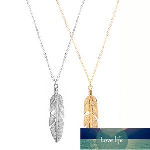 Charming Lady Feather Pendant Choker Necklace Elegant Women's Wedding Party Jewelry Necklace Fashion New Year Gift Accessories