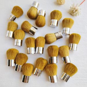 ID escentualsメイクアップブラシフルカバレッジKabuki Brush Goat Bristles Powder Blush Contour Cosmetic Beauty Tool