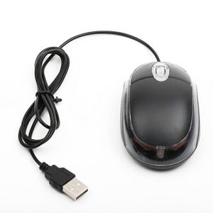 Möss trådbundna mus 800dpi optisk mini bärbar mobil med USB -port 3 -knappar för PC Laptop Desktop Fit vänster/höger hand